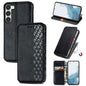Cubic Grid Pressed Magnetic Leather Phone Case, For Samsung Galaxy S23 5G, For Samsung Galaxy S23+ 5G, For Samsung Galaxy S23 Ultra 5G