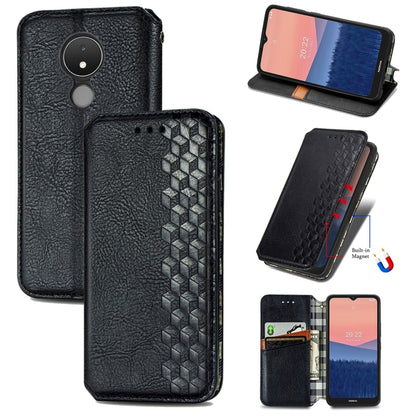 Cubic Grid Pressed Magnetic Leather Phone Case, For Samsung Galaxy S23 5G, For Samsung Galaxy S23+ 5G, For Samsung Galaxy S23 Ultra 5G, For Nokia C21