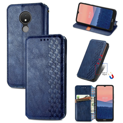 Cubic Grid Pressed Magnetic Leather Phone Case, For Samsung Galaxy S23 5G, For Samsung Galaxy S23+ 5G, For Samsung Galaxy S23 Ultra 5G, For Nokia C21