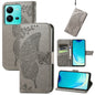 Butterfly Love Flower Embossed Leather Phone Case, For vivo V25