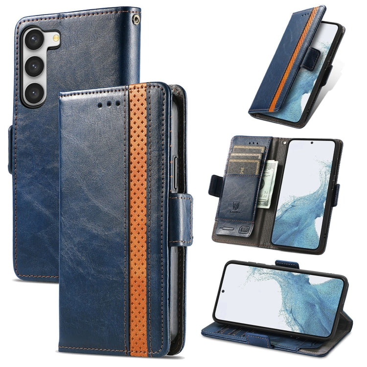 CaseNeo Splicing Dual Magnetic Buckle Leather Phone Case, For Samsung Galaxy S23 5G, For Samsung Galaxy S23+ 5G, For Samsung Galaxy S23 Ultra 5G, For vivo V25
