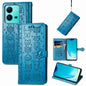 Cute Cat and Dog Embossed Leather Phone Case, For vivo V25