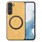 For Samsung Galaxy S23+ 5G Solid Color Leather Back Cover Magsafe Phone Case