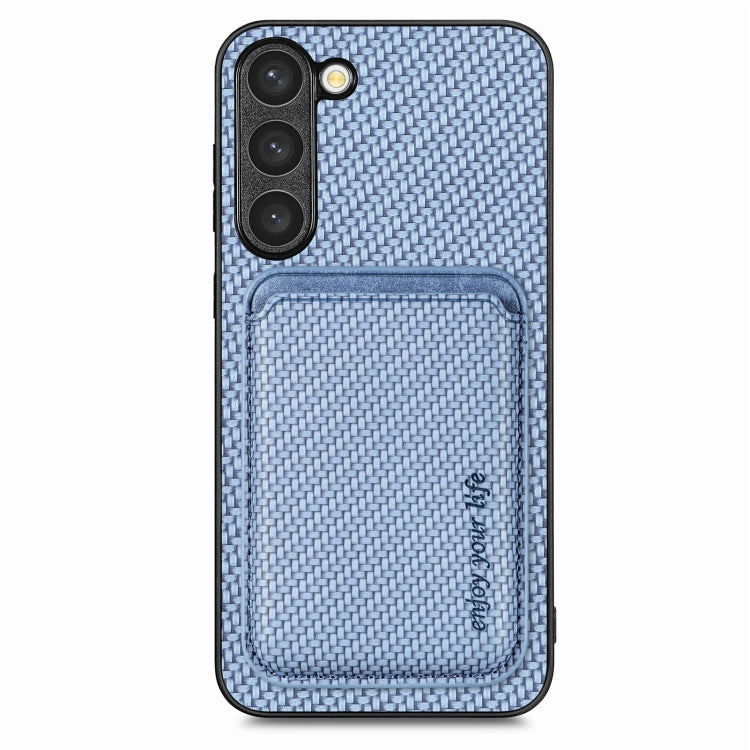 Carbon Fiber Leather Card Magsafe Case, For Samsung Galaxy S23 5G, For Samsung Galaxy S23+ 5G, For Samsung Galaxy S23 Ultra 5G