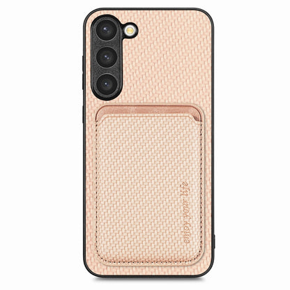 Carbon Fiber Leather Card Magsafe Case, For Samsung Galaxy S23 5G, For Samsung Galaxy S23+ 5G, For Samsung Galaxy S23 Ultra 5G