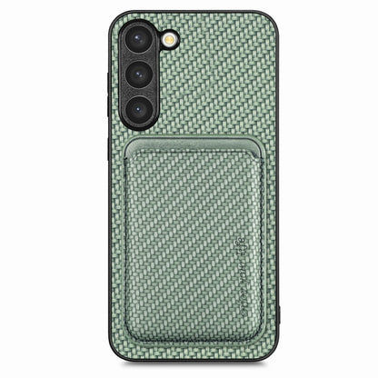 Carbon Fiber Leather Card Magsafe Case, For Samsung Galaxy S23 5G, For Samsung Galaxy S23+ 5G, For Samsung Galaxy S23 Ultra 5G