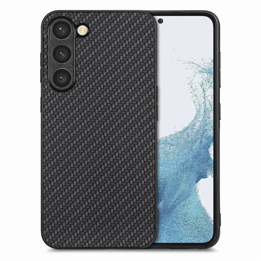 Carbon Fiber Texture Leather Back Cover Phone Case