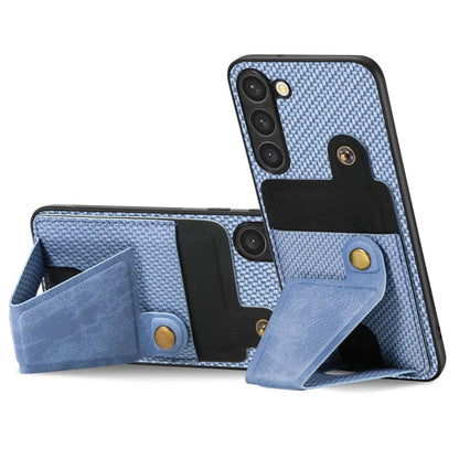 Carbon Fiber Wallet Flip Card Holder Phone Case, For Samsung Galaxy S23 5G, For Samsung Galaxy S23+ 5G, For Samsung Galaxy S23 Ultra 5G