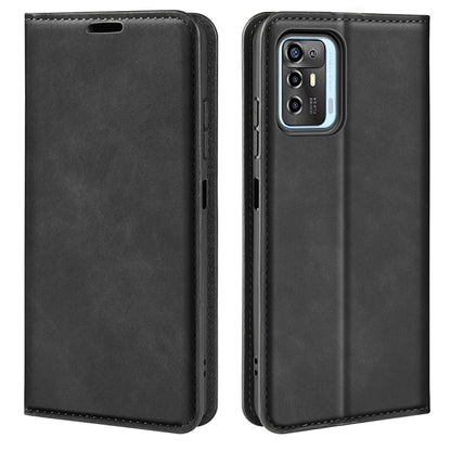 For ZTE Blade A72 5G Retro-skin  Magnetic Suction Leather Phone Case