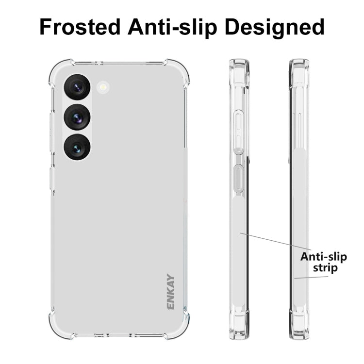 ENKAY Hat-Prince Clear TPU Shockproof Phone Case, For Samsung Galaxy S23 5G, For Samsung Galaxy S23+ 5G, For Samsung Galaxy S23 Ultra 5G