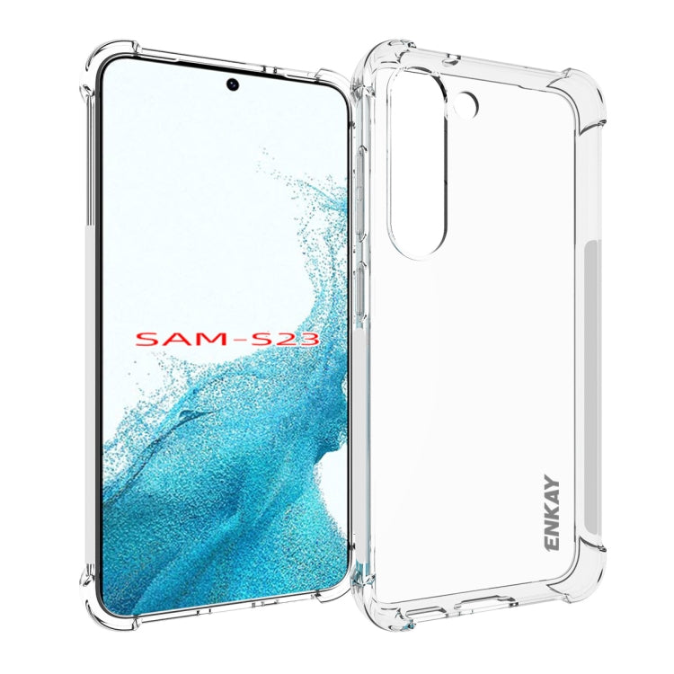 ENKAY Hat-Prince Clear TPU Shockproof Phone Case, For Samsung Galaxy S23 5G, For Samsung Galaxy S23+ 5G, For Samsung Galaxy S23 Ultra 5G