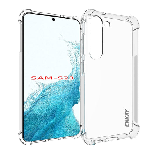 ENKAY Hat-Prince Clear TPU Shockproof Phone Case, For Samsung Galaxy S23 5G, For Samsung Galaxy S23+ 5G, For Samsung Galaxy S23 Ultra 5G