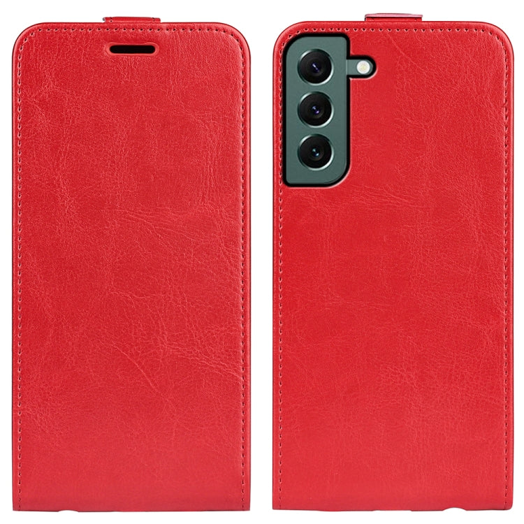 For Samsung Galaxy S23+ 5G R64 Texture Vertical Flip Leather Phone Case, For Samsung Galaxy S23+ 5G