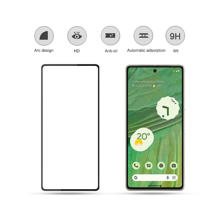 For Google Pixel 7 5G mocolo 2.5D Full Glue Full Cover Tempered Glass Film, For Google Pixel 7 5G