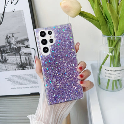 Glitter Glitter Drop Glue TPU Phone Case, For Samsung Galaxy S23 5G, For Samsung Galaxy S23+ 5G, For Samsung Galaxy S23 Ultra 5G