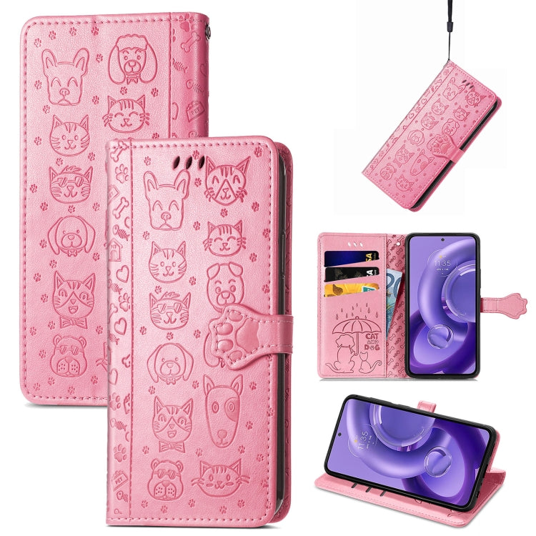 Cute Cat and Dog Embossed Leather Phone Case, Series 1