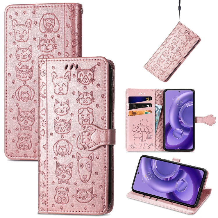 Cute Cat and Dog Embossed Leather Phone Case, Series 1