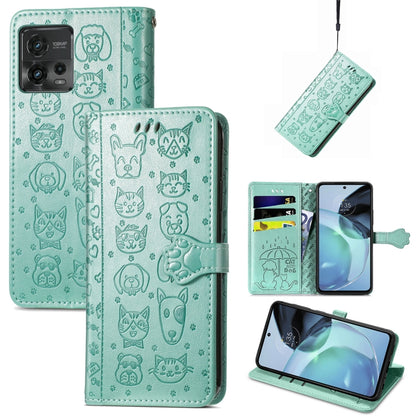 Cute Cat and Dog Embossed Leather Phone Case, Series 2