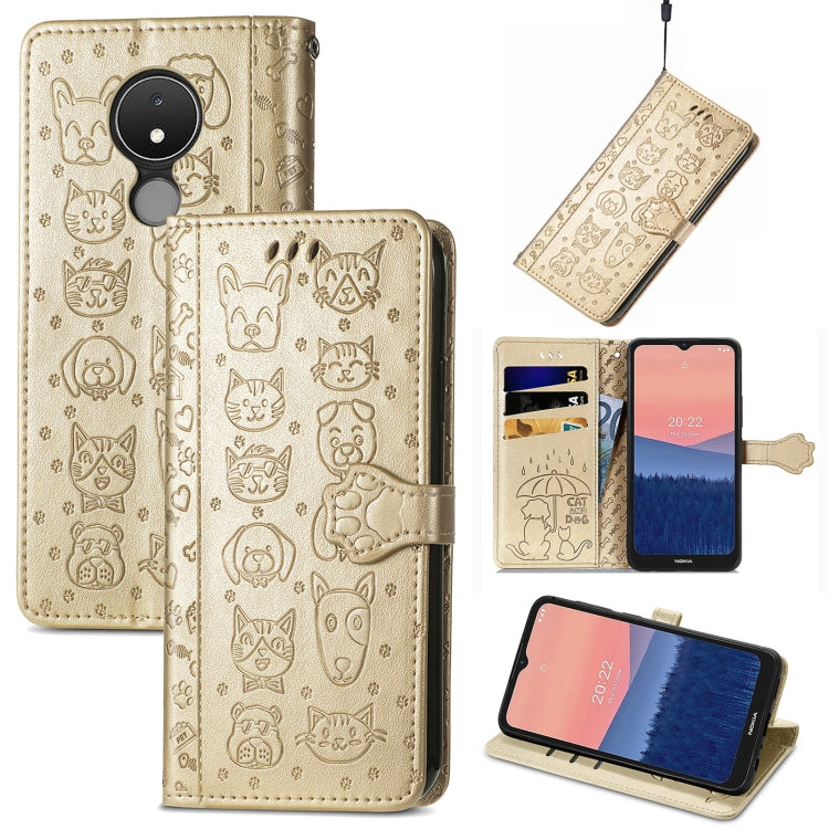 Cute Cat and Dog Embossed Leather Phone Case, Series 1