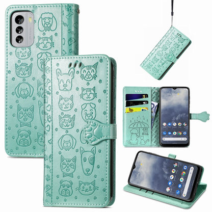 Cute Cat and Dog Embossed Leather Phone Case, Series 1