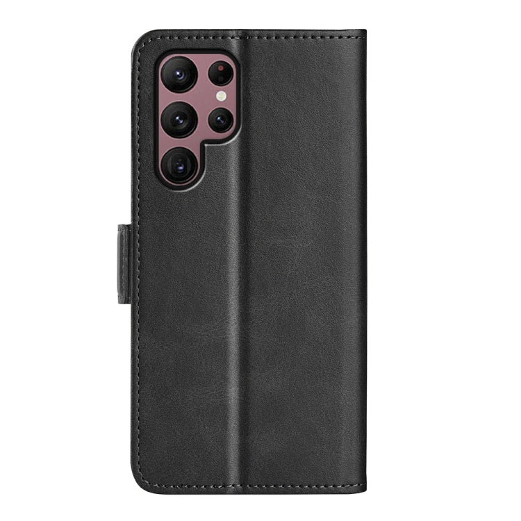 For Samsung Galaxy S23 Ultra 5G Dual-side Magnetic Buckle Leather Phone Case