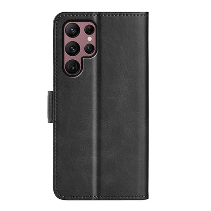 For Samsung Galaxy S23 Ultra 5G Dual-side Magnetic Buckle Leather Phone Case