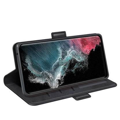 For Samsung Galaxy S23 Ultra 5G Dual-side Magnetic Buckle Leather Phone Case, For Samsung Galaxy S23 Ultra 5G