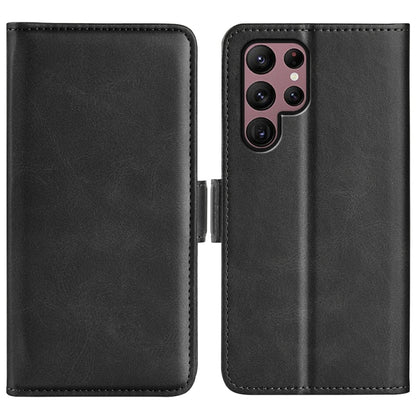 For Samsung Galaxy S23 Ultra 5G Dual-side Magnetic Buckle Leather Phone Case, For Samsung Galaxy S23 Ultra 5G