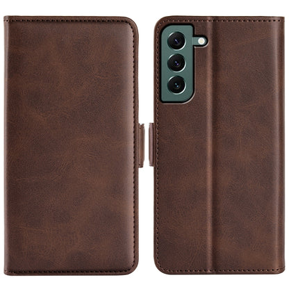 For Samsung Galaxy S23+ 5G Dual-side Magnetic Buckle Leather Phone Case