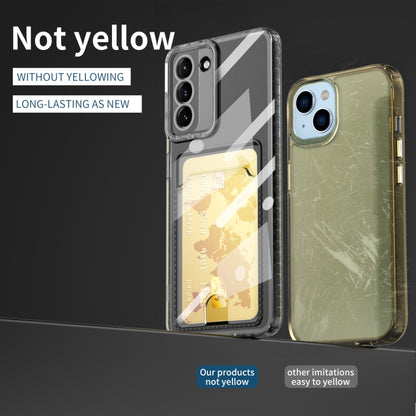 Card Bag Shockproof Transparent Phone Case, For Samsung Galaxy S23 5G, For Samsung Galaxy S23+ 5G, For Samsung Galaxy S23 Ultra 5G