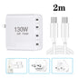 GaN 130W 4-Port USB-C PD65W / PD30W Multi Port Type-C Charger with 2m Type-C to Type-C Data Cable Set