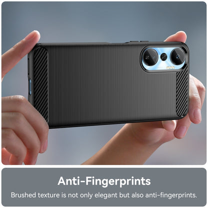 Brushed Texture Carbon Fiber TPU Phone Case