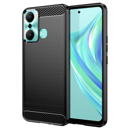 Brushed Texture Carbon Fiber TPU Phone Case