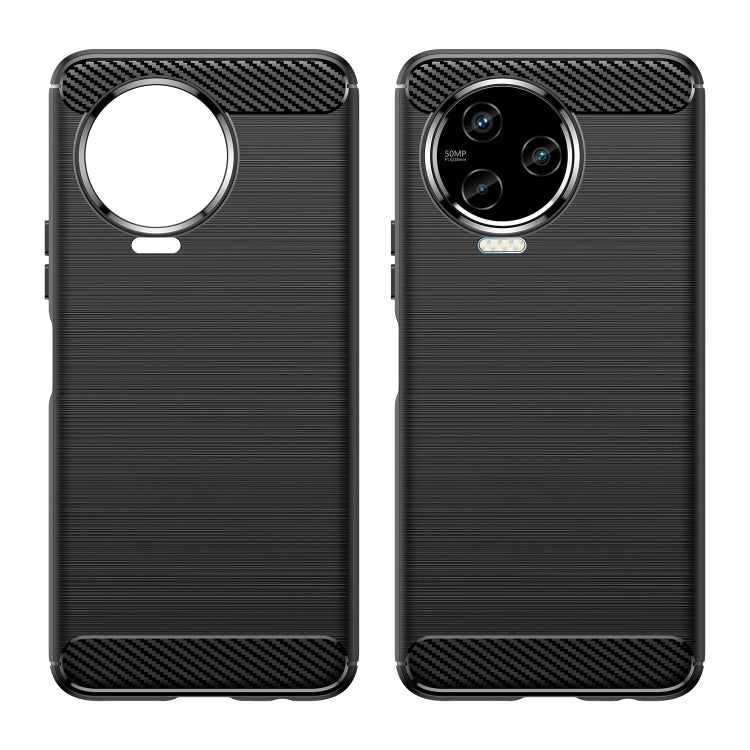 Brushed Texture Carbon Fiber TPU Phone Case, For Infinix Note 12 2023, For Infinix Note 12 Pro