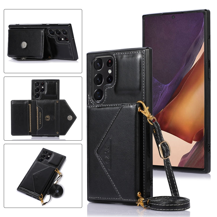 Cross-body Wallet Card Bag Leather Phone Case, For Samsung Galaxy S23 5G, For Samsung Galaxy S23+ 5G, For Samsung Galaxy S23 Ultra 5G, For Samsung Galaxy A13 5G