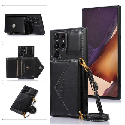 Cross-body Wallet Card Bag Leather Phone Case, For Samsung Galaxy S23 5G, For Samsung Galaxy S23+ 5G, For Samsung Galaxy S23 Ultra 5G, For Samsung Galaxy A13 5G
