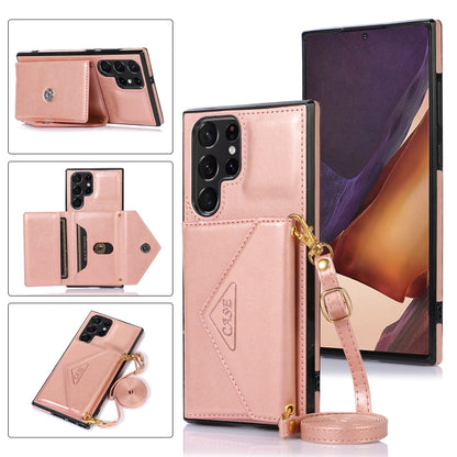 Cross-body Wallet Card Bag Leather Phone Case, For Samsung Galaxy S23 5G, For Samsung Galaxy S23+ 5G, For Samsung Galaxy S23 Ultra 5G, For Samsung Galaxy A13 5G