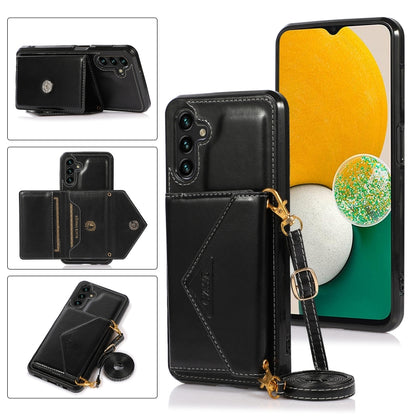 Cross-body Wallet Card Bag Leather Phone Case, For Samsung Galaxy S23 5G, For Samsung Galaxy S23+ 5G, For Samsung Galaxy S23 Ultra 5G, For Samsung Galaxy A13 5G