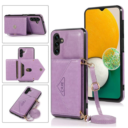 Cross-body Wallet Card Bag Leather Phone Case, For Samsung Galaxy S23 5G, For Samsung Galaxy S23+ 5G, For Samsung Galaxy S23 Ultra 5G, For Samsung Galaxy A13 5G