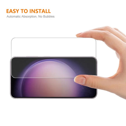 For Samsung Galaxy S23 5G ENKAY Hat-Prince 0.18mm Ultra-thin 9H Tempered Glass Film Support Ultrasonic Fingerprint Unclock