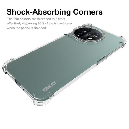 For OnePlus 11 5G ENKAY Hat-Prince Clear TPU Shockproof Phone Case