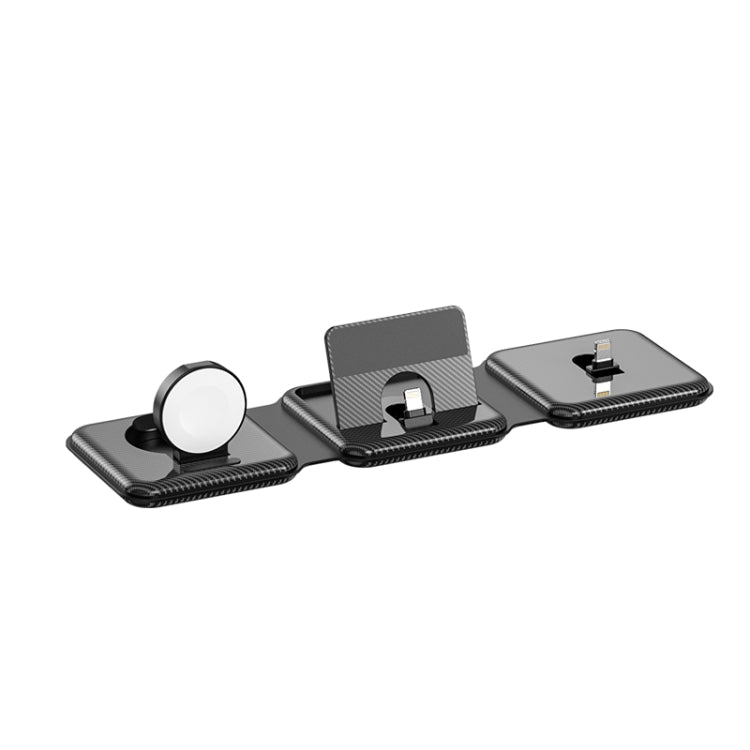 A75 Folding 3 in 1 Wireless Charger Suitable for Apple Watch Mobile Phone Headset, A75
