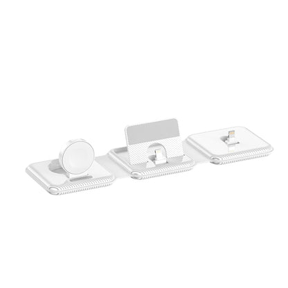 A75 Folding 3 in 1 Wireless Charger Suitable for Apple Watch Mobile Phone Headset, A75