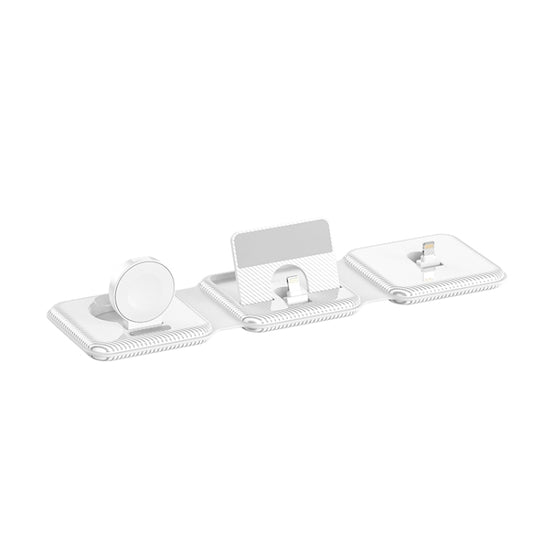 A75 Folding 3 in 1 Wireless Charger Suitable for Apple Watch Mobile Phone Headset, A75