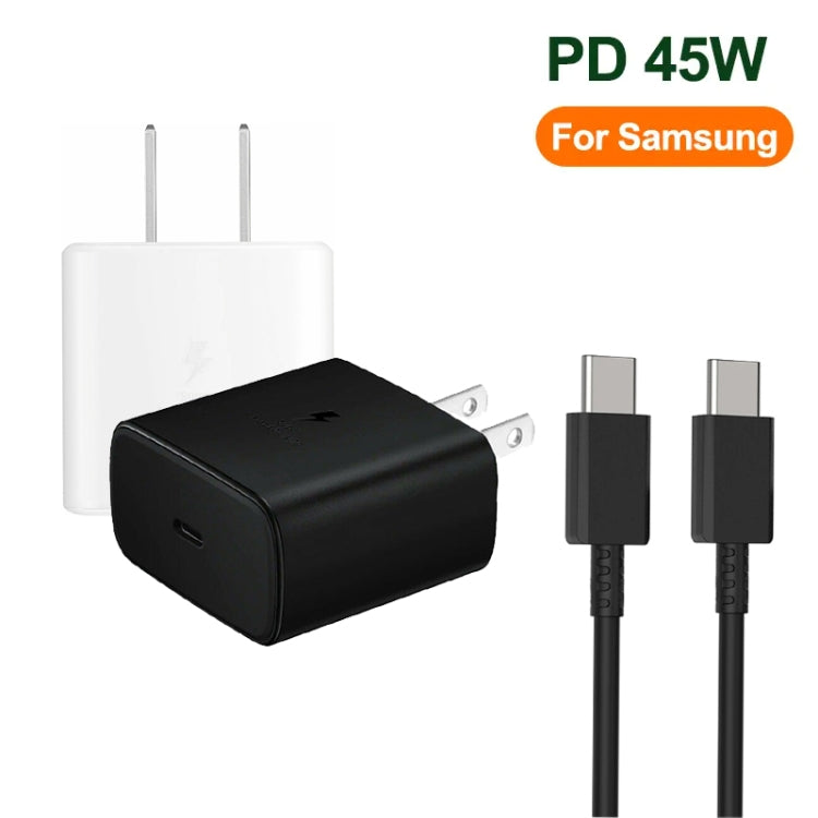 M135 45W USB-C / Type-C Port Fast Charger with 5A Type-C to Type-C Cable, US Plug