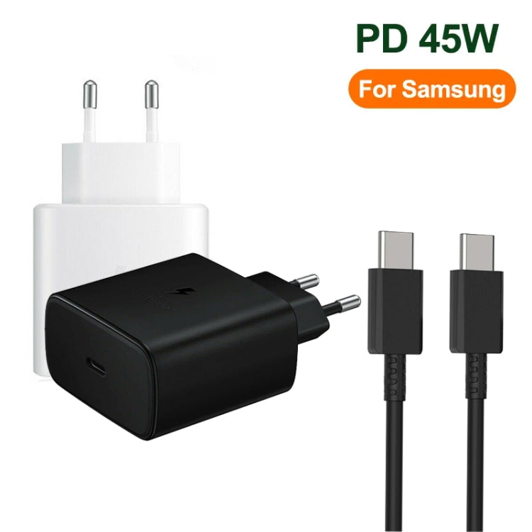 M135 45W USB-C / Type-C Port Fast Charger with 5A Type-C to Type-C Cable, EU Plug