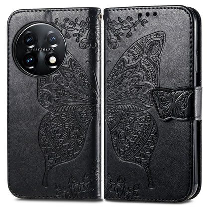 Butterfly Love Flower Embossed Flip Leather Phone Case