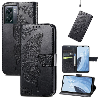 Butterfly Love Flower Embossed Flip Leather Phone Case