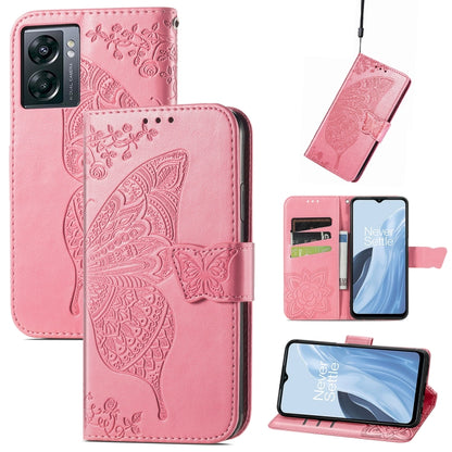 Butterfly Love Flower Embossed Flip Leather Phone Case