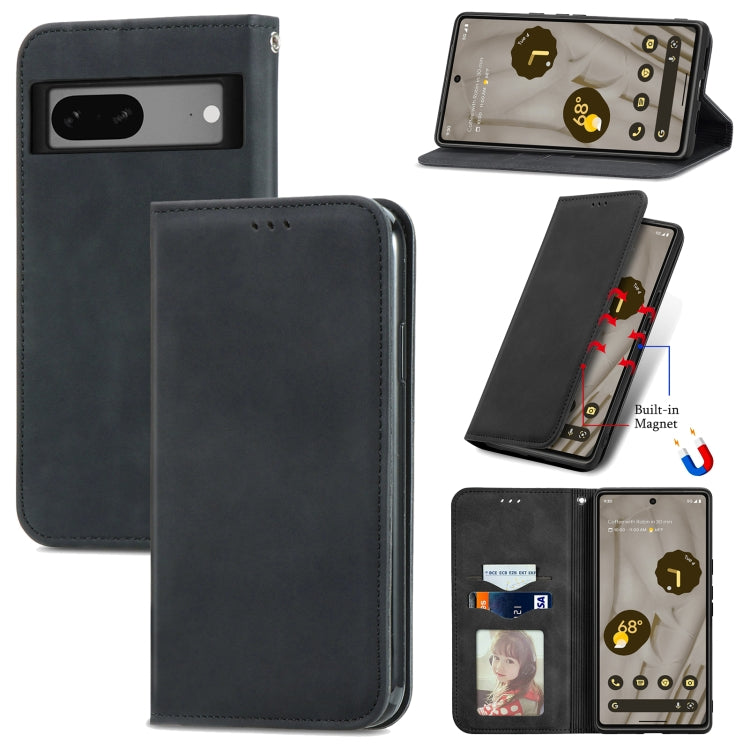 Retro Skin Feel Magnetic Flip Leather Phone Case